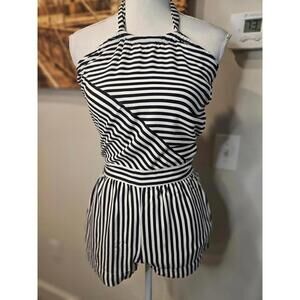 Diesel  Striped Halter Romper